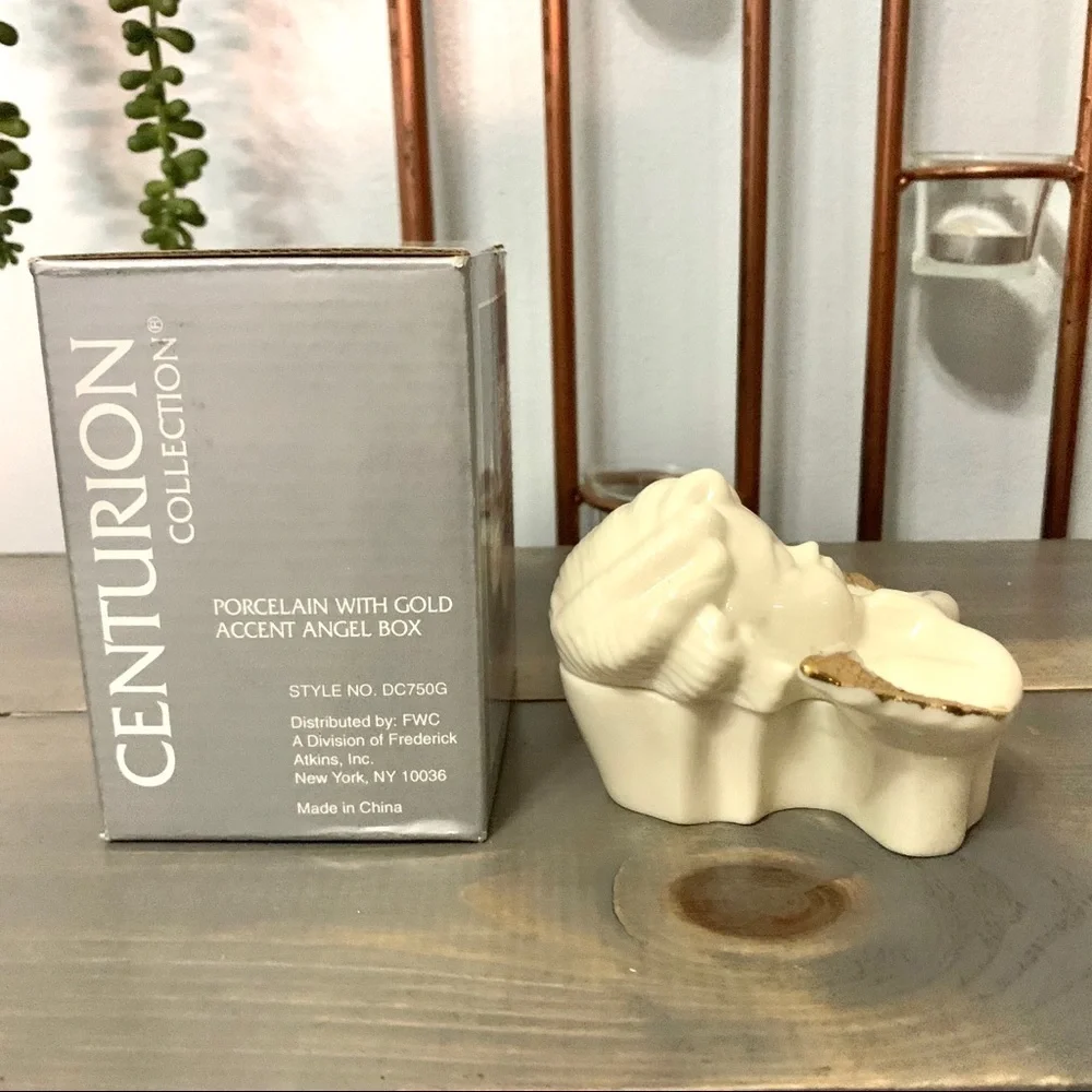 Vintage Centurion Collection Porcelain Angel Box - Picture 6 of 8